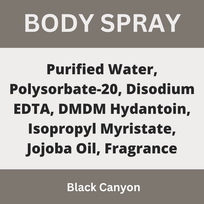 Black Canyon Black Licorice Scented Body Spray