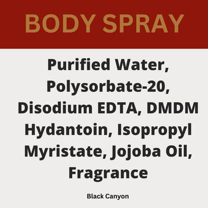 Black Canyon Brown Sugar & Fig Scented Body Spray