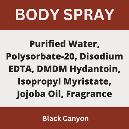 Black Canyon Campfire & Marshmallow Scented Body Spray
