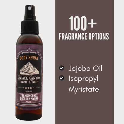 Black Canyon Frankincense & Golden Myrrh Scented Body Spray