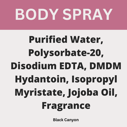 Black Canyon Plumeria Blossom Scented Body Spray
