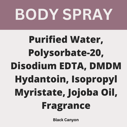 Black Canyon Wild Blackberry Vanilla Scented Body Spray