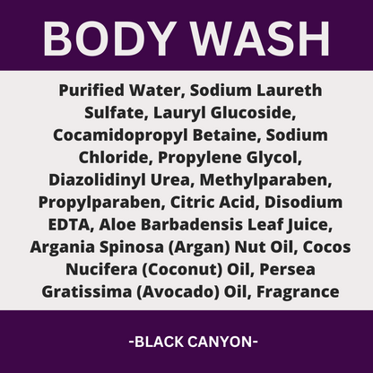 Black Canyon Black Currant Vanilla Scented Body Wash
