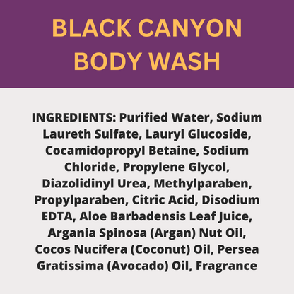 Black Canyon Vanilla Ginger & Brown Sugar Scented Body Wash
