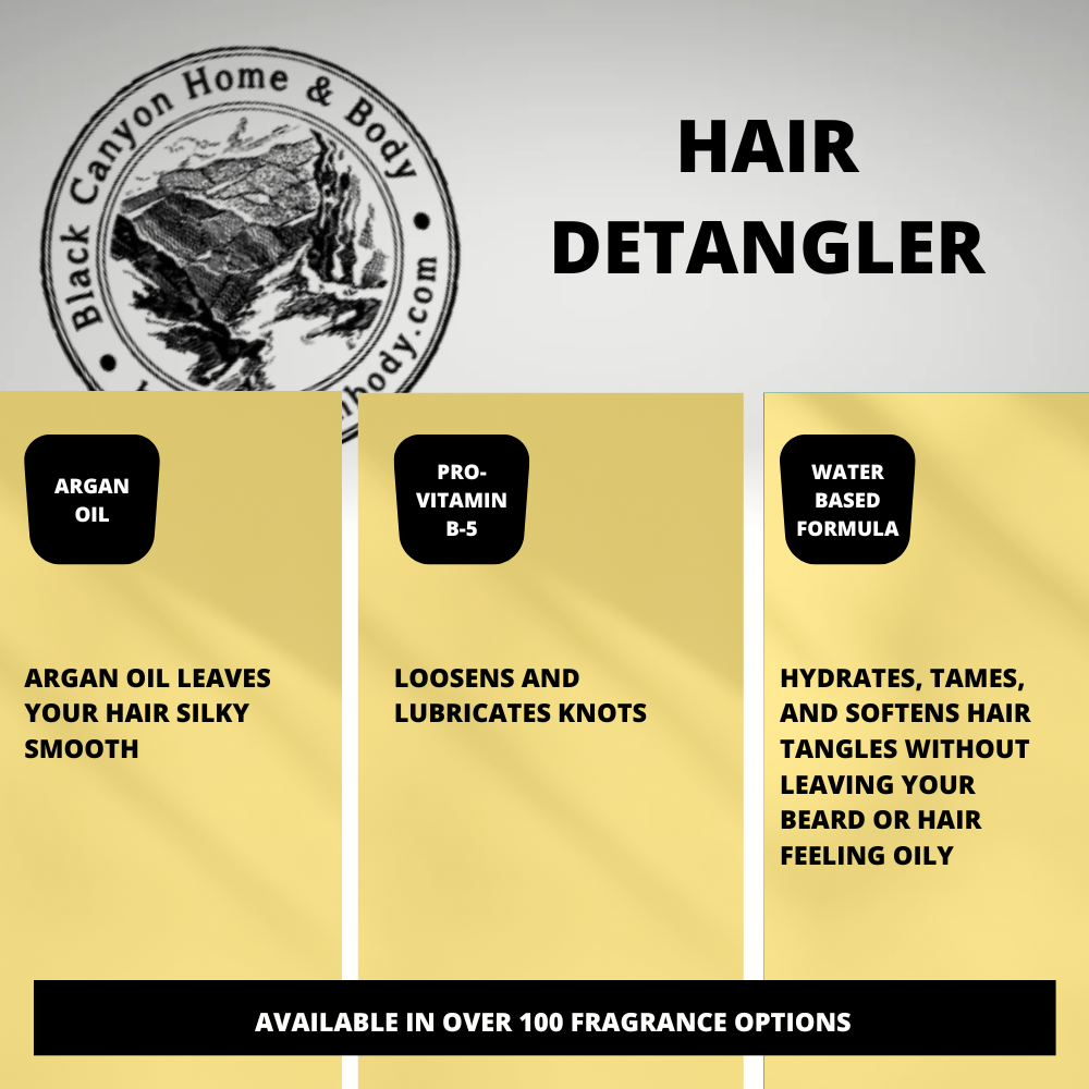 Black Canyon Vanilla Delight Scented Hair Detangler with Argan Oil