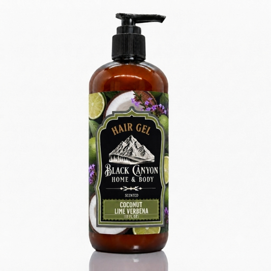 Coconut Lime Verbena Scented Protein Hair Gel