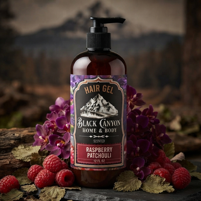 Raspberry Patchouli Scented Protein Hair Gel