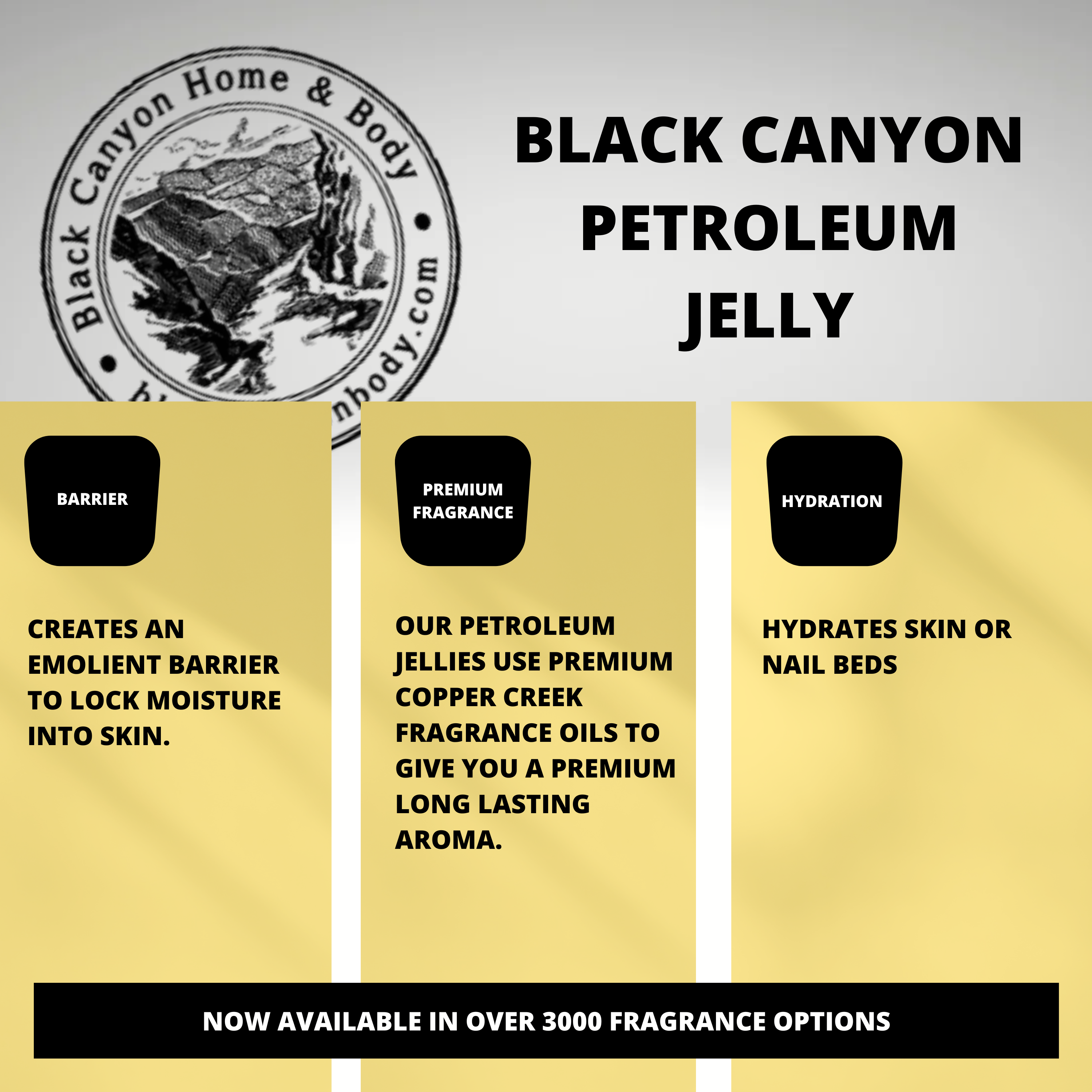 Black Canyon Island Banana Scented Petroleum Jelly