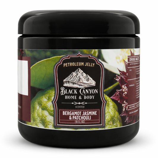 Bergamot Jasmine & Patchouli Scented Petroleum Jelly