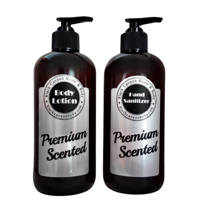 Pink Oleander Scented Body Lotion and Hand Sanitizer Set)