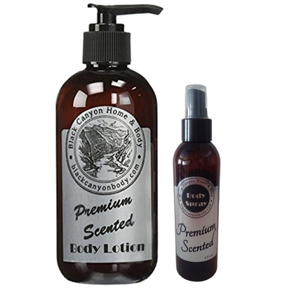 Sweet Cinnamon Vanilla Orchid Scented Body Lotion and Body Spray Set