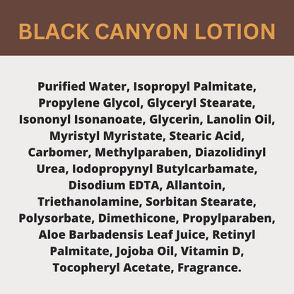 Black Canyon Amber Chocolate Scented Body Lotion