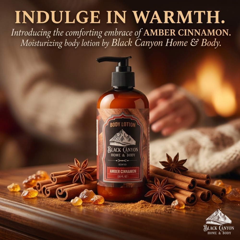 Amber Cinnamon Scented Body Lotion