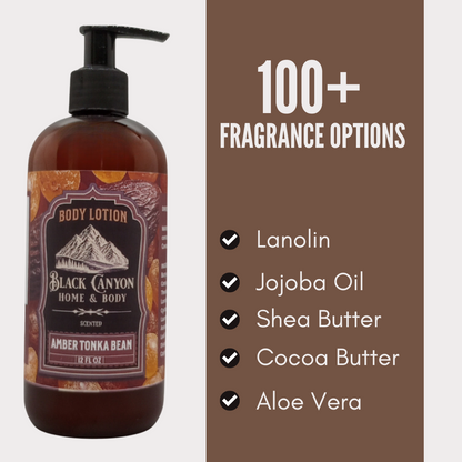 Black Canyon Amber Tonka Bean Scented Body Lotion