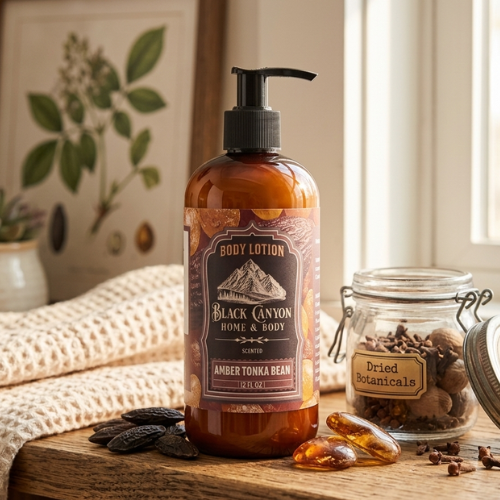 Amber Tonka Bean Scented Body Lotion