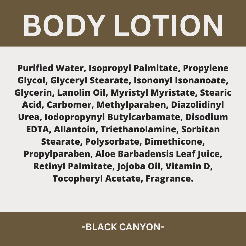 Black Canyon Amber Tuberose & Jasmine Scented Body Lotion