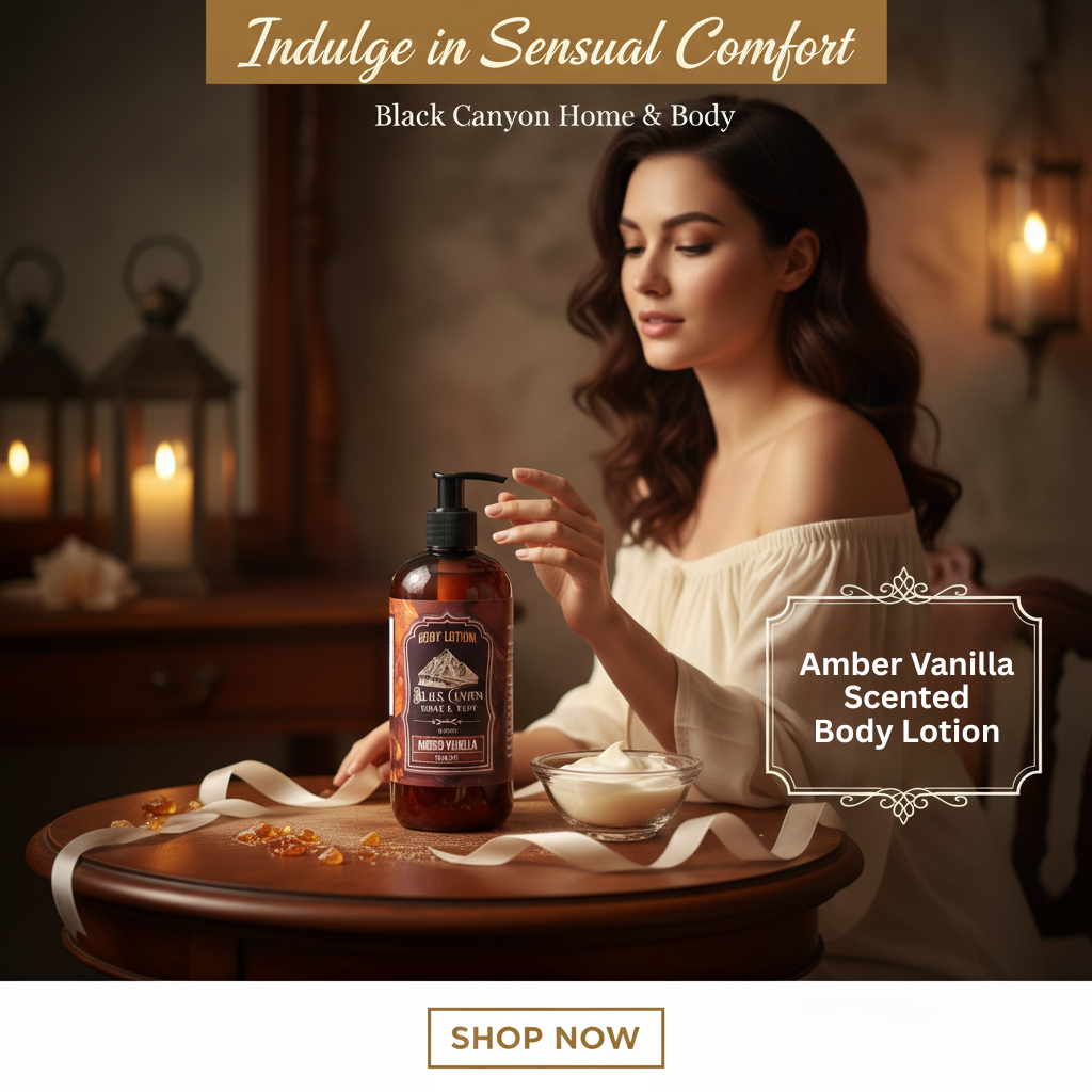 Black Canyon Amber Vanilla Scented Body Lotion