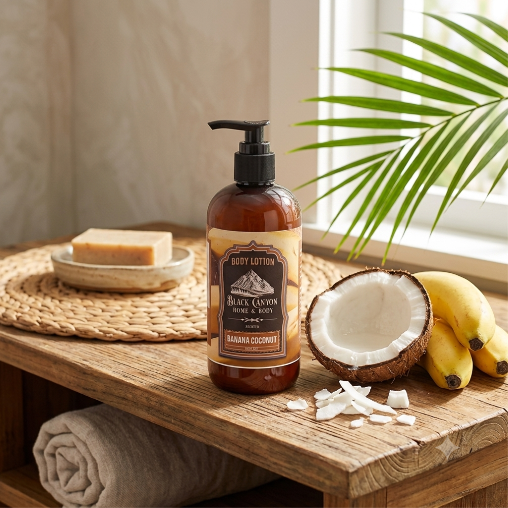 Banana Coconut Scented Body Lotion