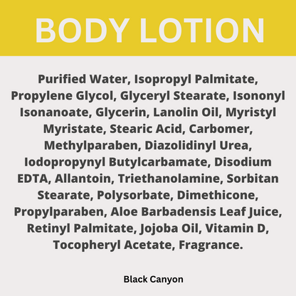 Black Canyon Banana Taffy Scented Body Lotion