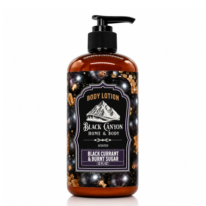 Black Currant & Burnt Sugar Scented Body Lotion