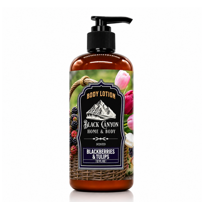 Blackberries & Tulips Scented Body Lotion