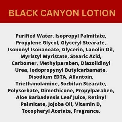 Black Canyon Cinnamon Vanilla Scented Body Lotion