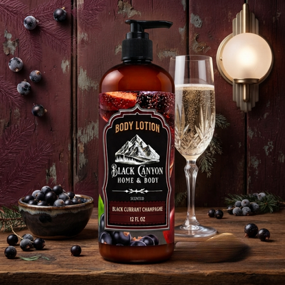 Black Currant Champagne Scented Body Lotion