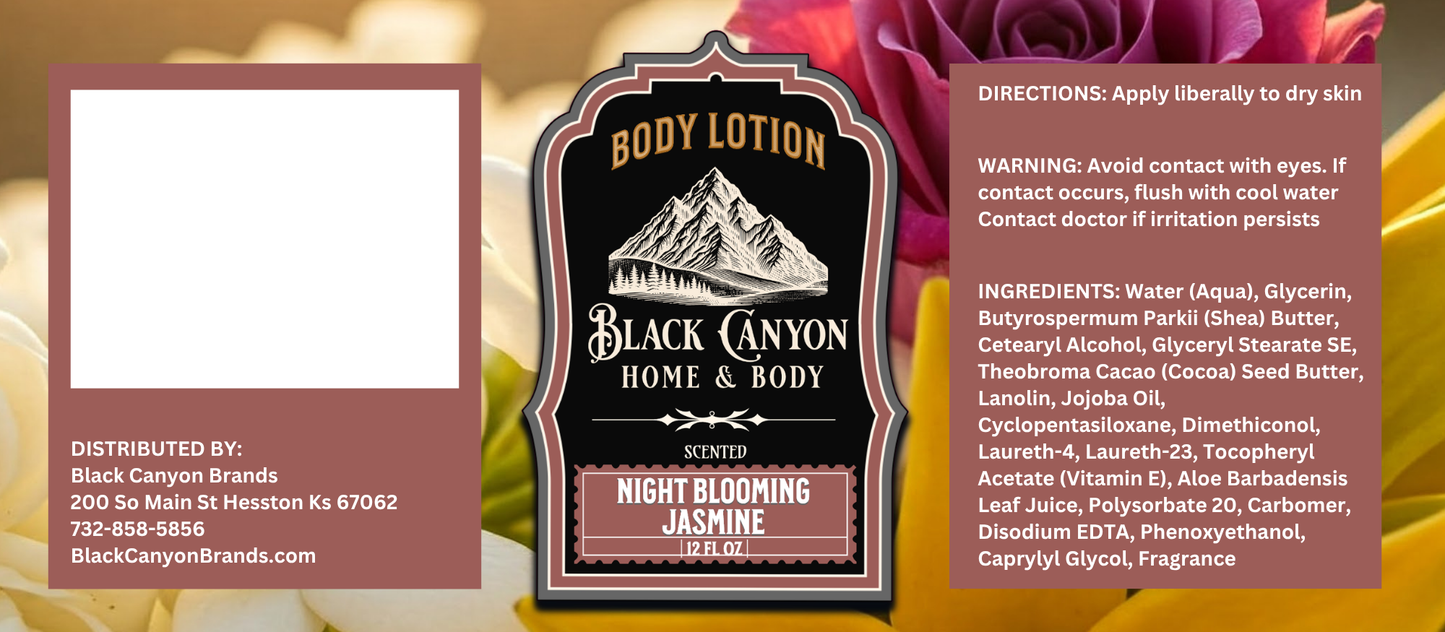 Night Blooming Jasmine Scented Body Lotion