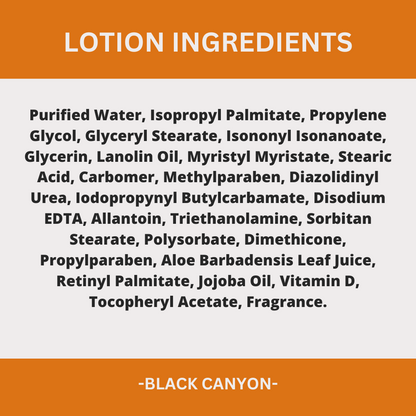 Black Canyon Pumpkin Spice Scented Body Lotion