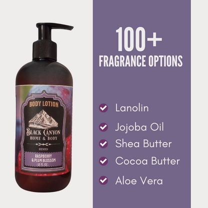 Black Canyon Raspberry & Plum Blossom Scented Body Lotion