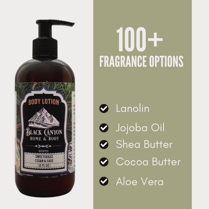 Black Canyon Sweetgrass Cedar & Sage Scented Body Lotion