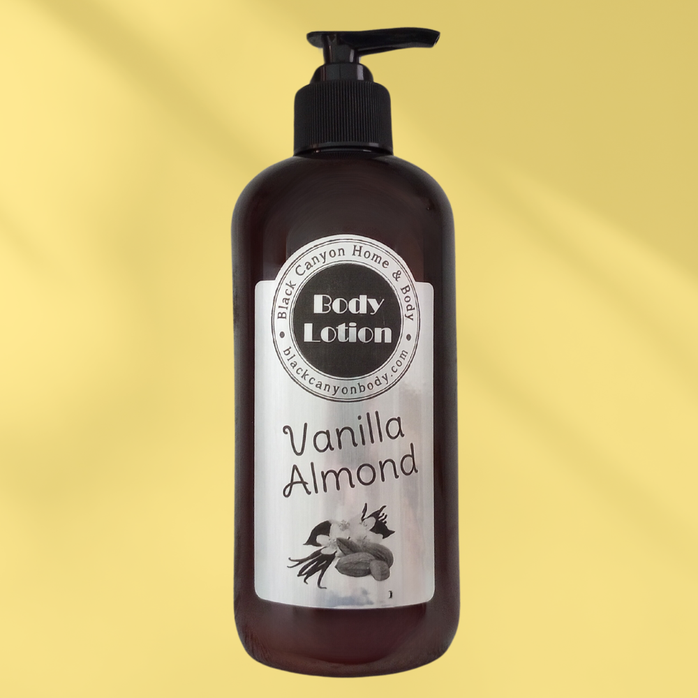 Black Canyon Vanilla Almond Scented Luxury Body Lotion with Lanolin and Jojoba Oil