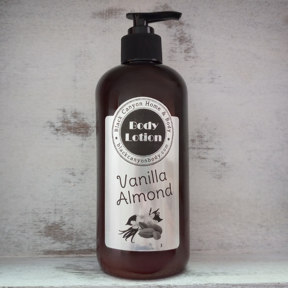 Black Canyon Vanilla Almond Scented Luxury Body Lotion with Lanolin and Jojoba Oil