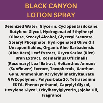Black Canyon Wasabi Scented Lotion Spray