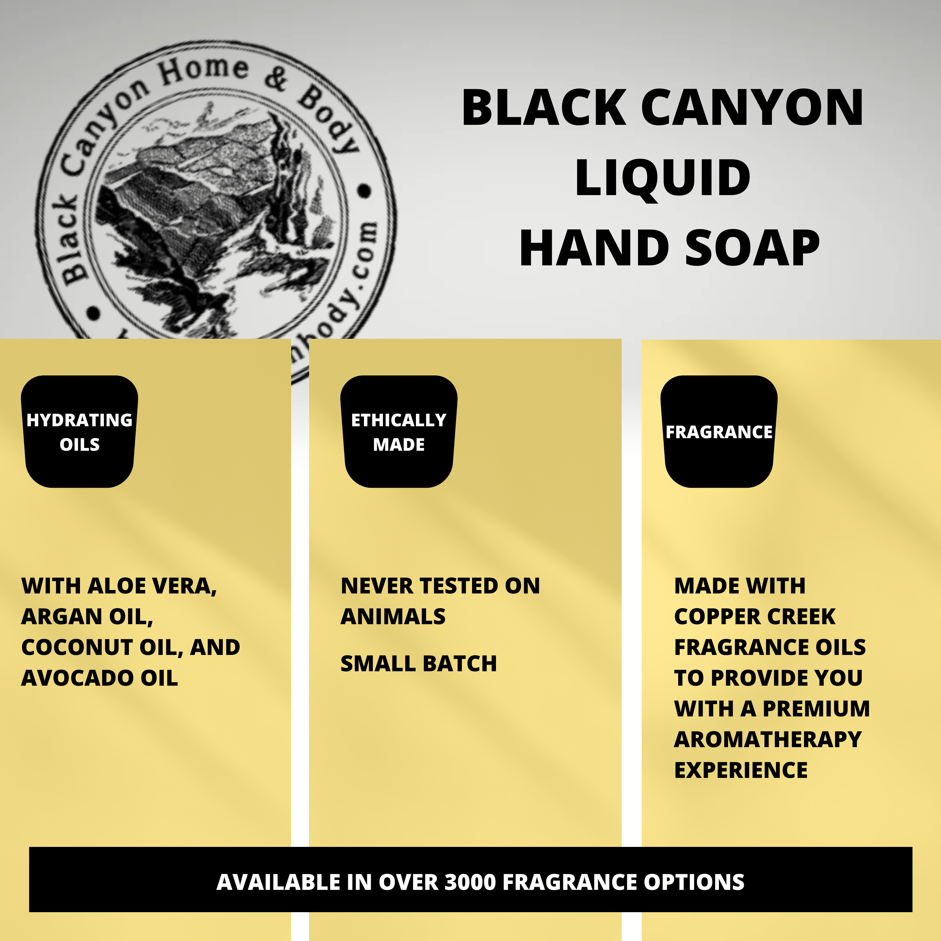 Black Canyon Eucalyptus Wintermint Scented Liquid Hand Soap