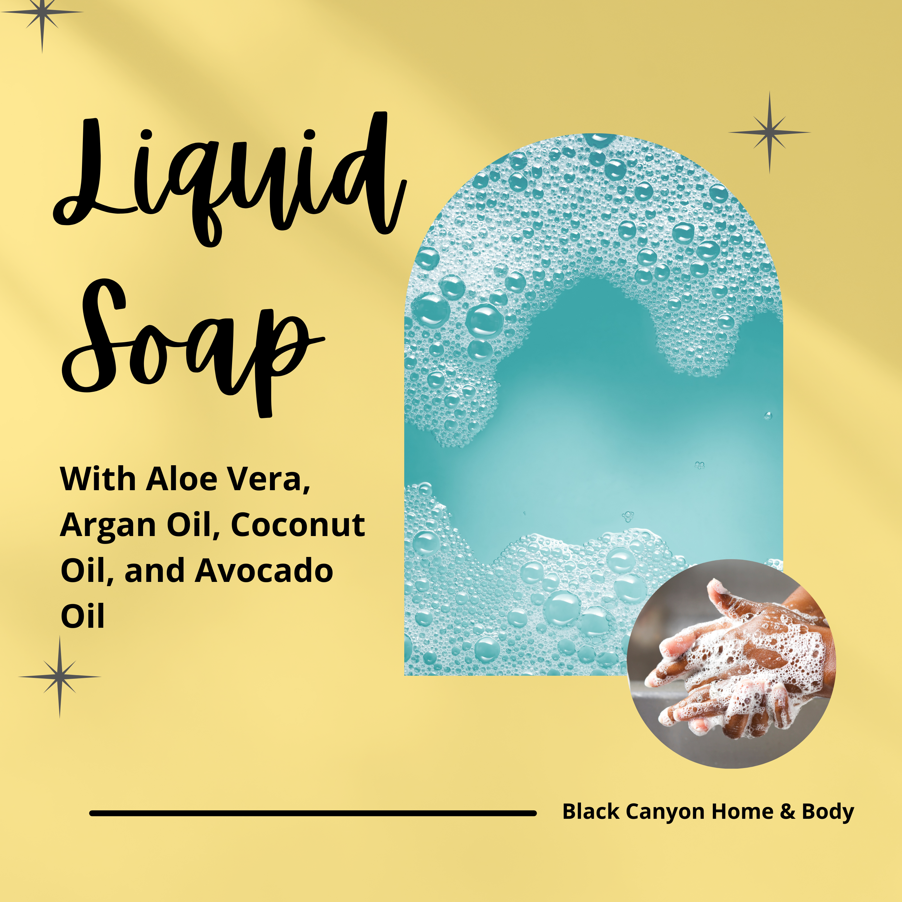 Black Canyon Amber Tonka Bean & Jasmine Scented Liquid Hand Soap