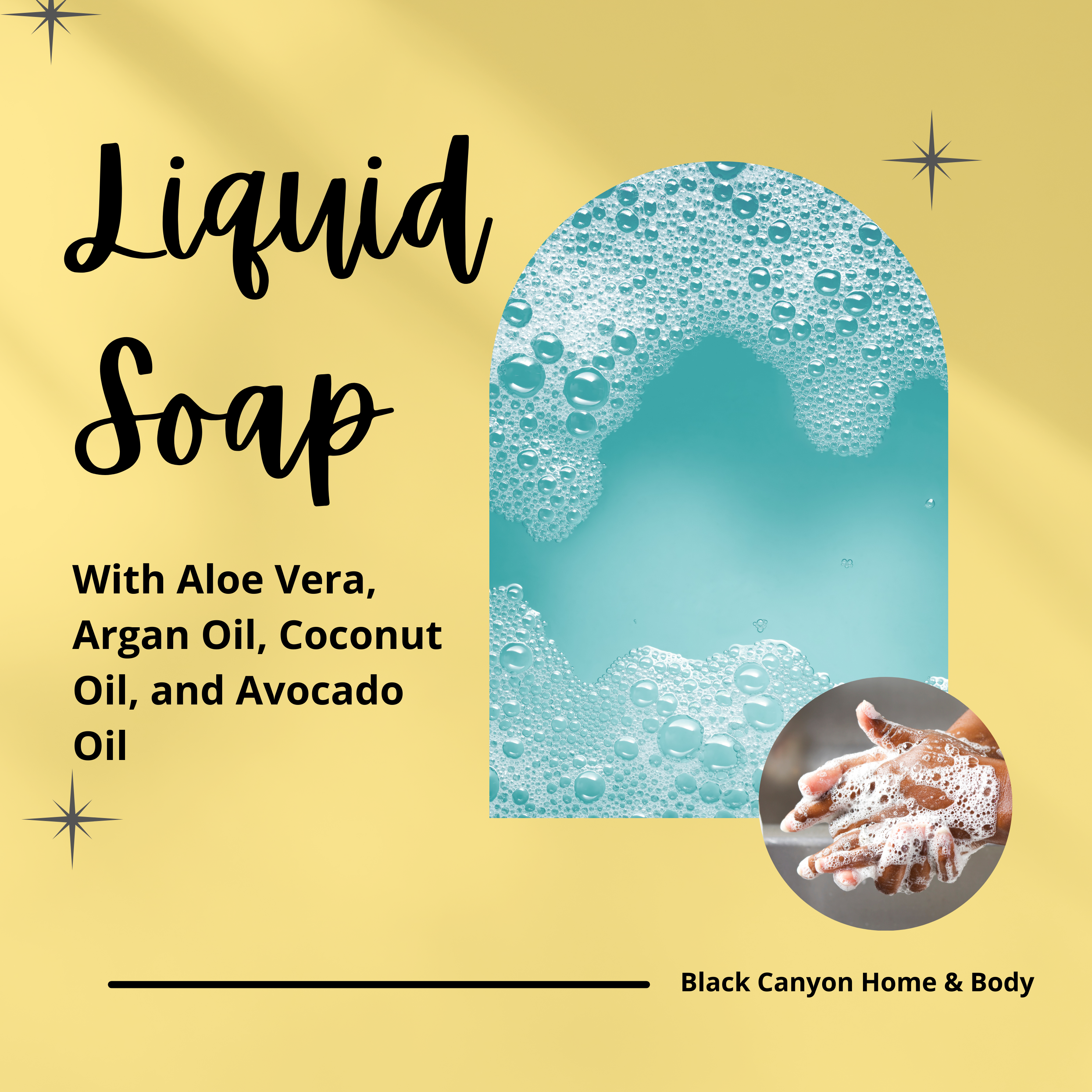 Black Canyon Vanilla & Sugared Apricot Scented Liquid Hand Soap