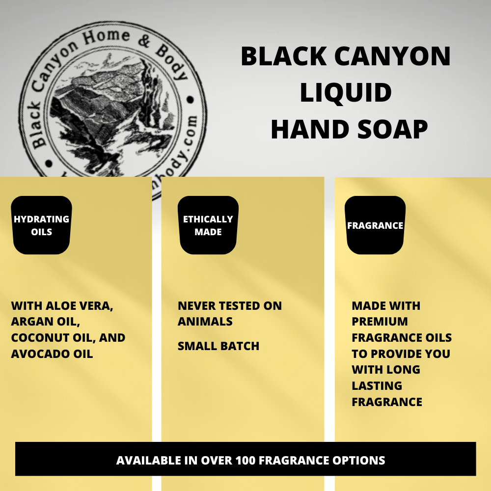 Black Canyon Peach & Cherry Blossoms Scented Liquid Hand Soap