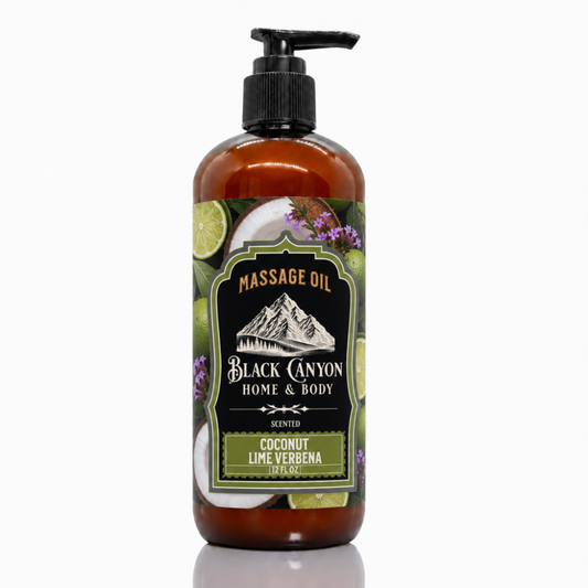 Coconut Lime Verbena Scented Massage Oil