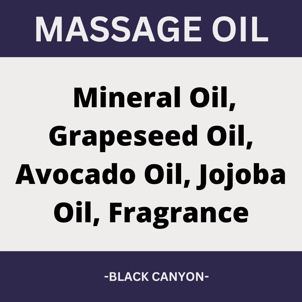 Black Canyon Dewberry Musk Scented Massage Oil
