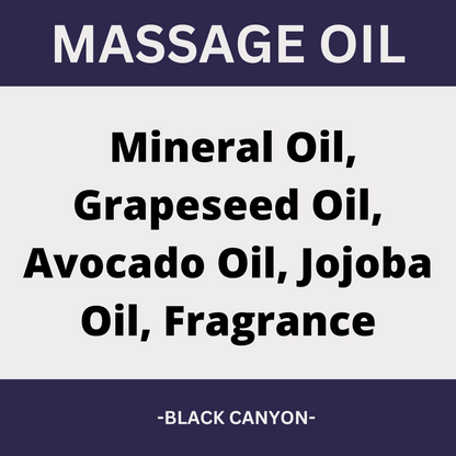 Black Canyon Dewberry Musk Scented Massage Oil