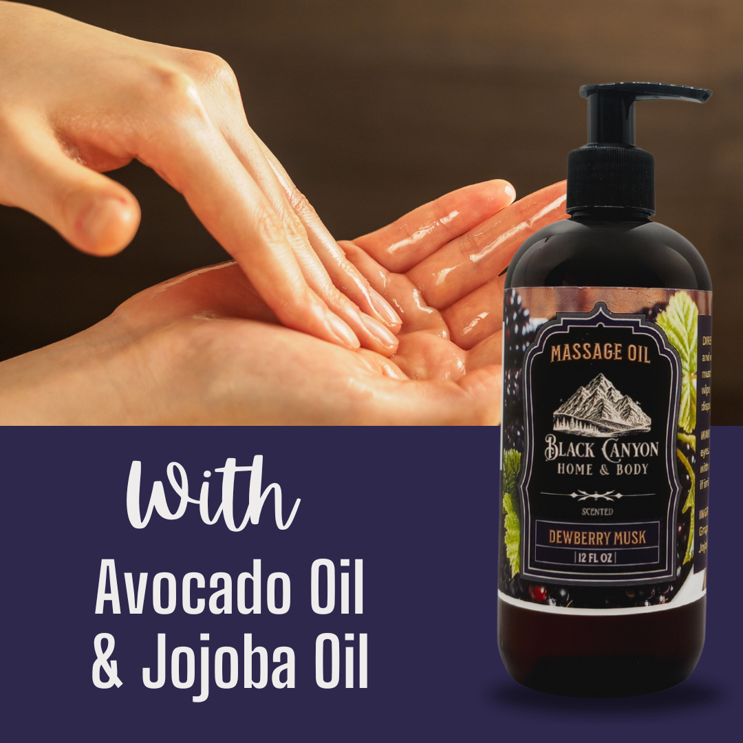 Black Canyon Dewberry Musk Scented Massage Oil