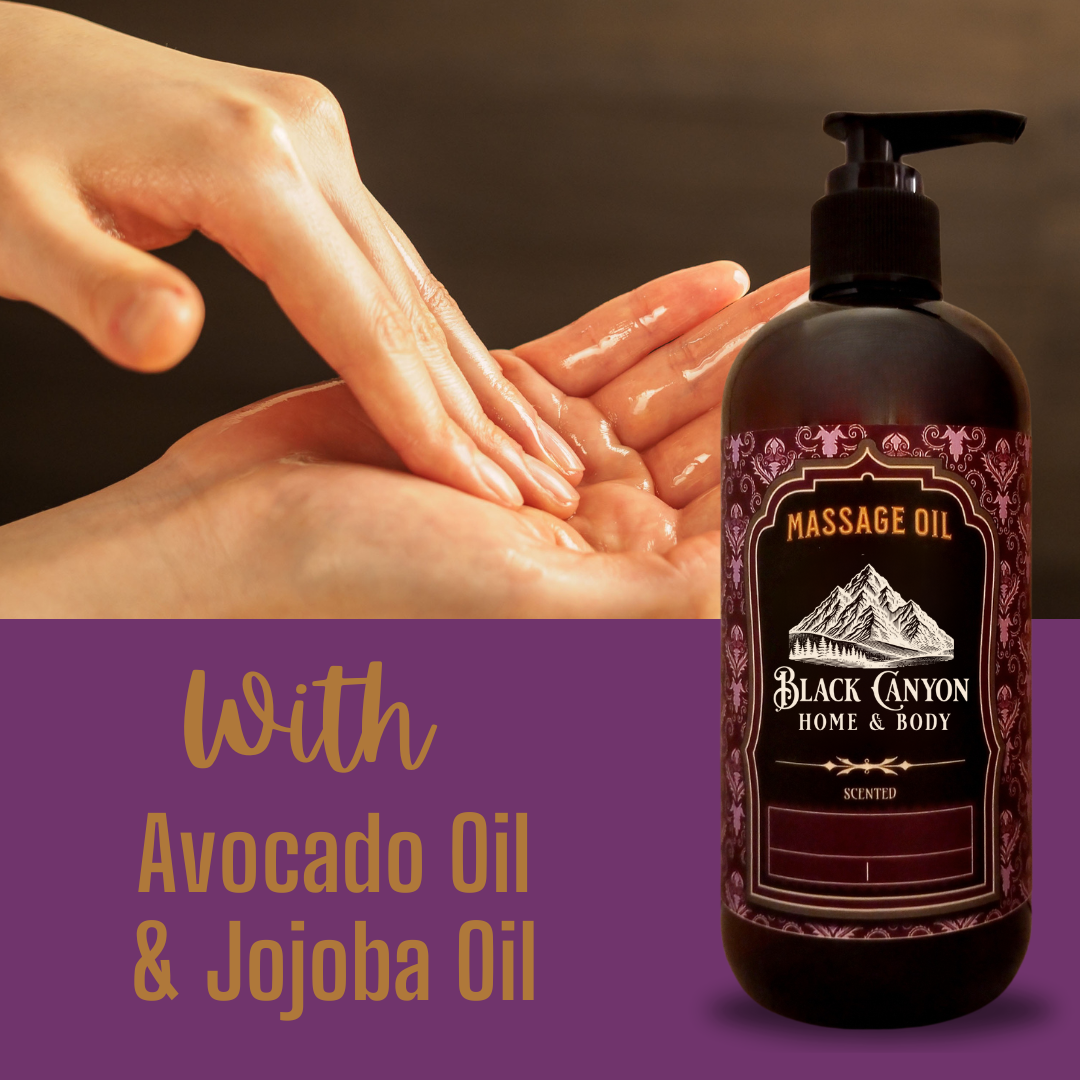 Black Canyon Vanilla Ginger & Brown Sugar Scented Massage Oil