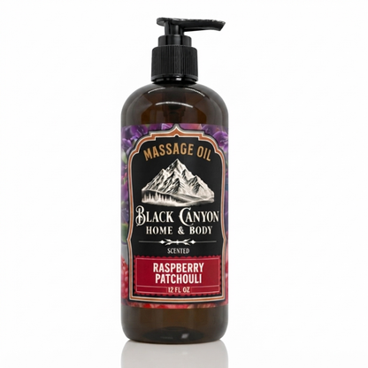 Raspberry Patchouli Scented Massage Oil