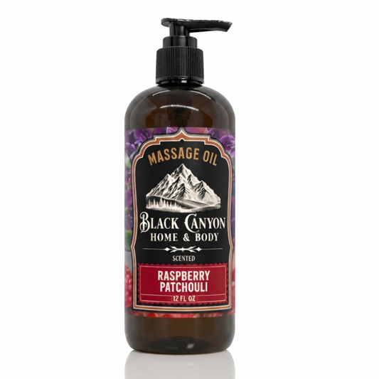 Raspberry Patchouli Scented Massage Oil