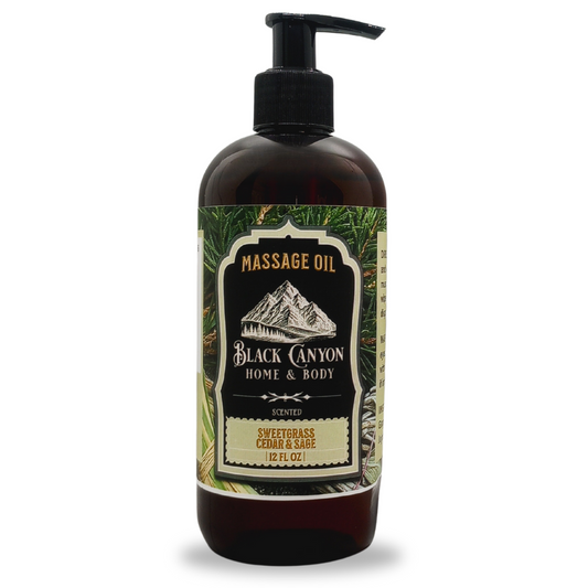 Black Canyon Sweetgrass Cedar & Sage Scented Massage Oil