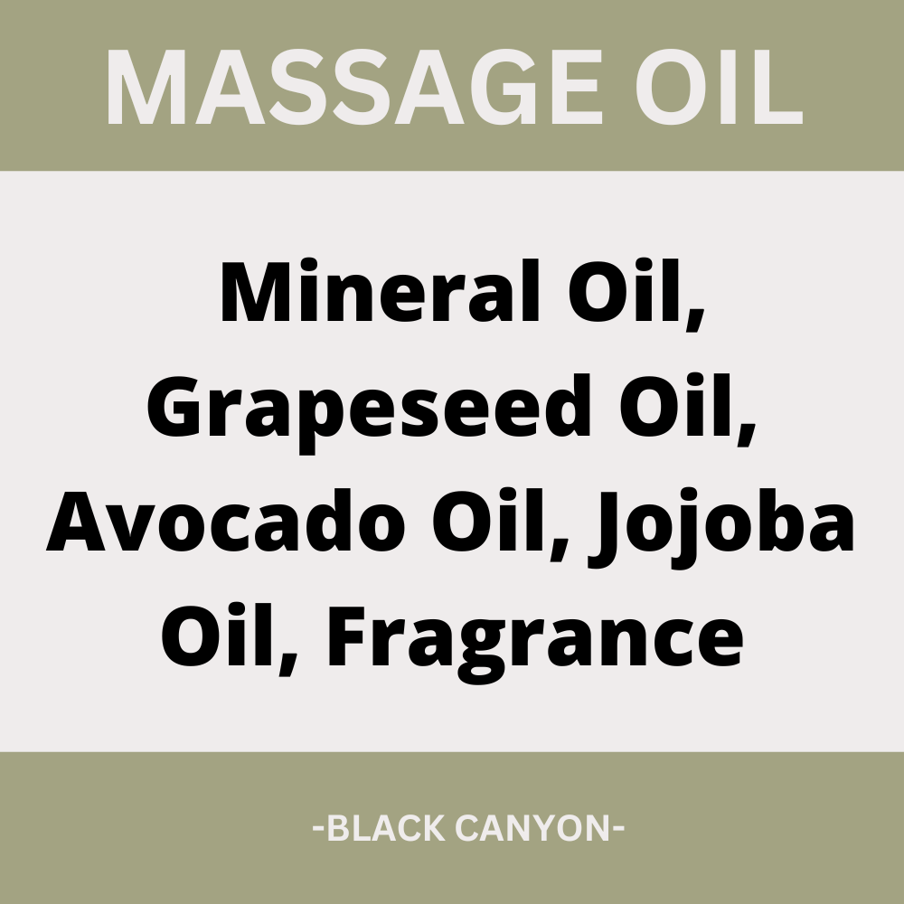 Black Canyon Sweetgrass Cedar & Sage Scented Massage Oil