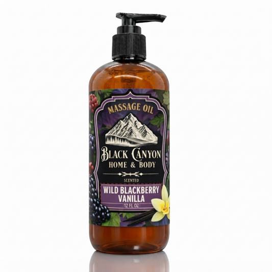 Wild Blackberry Vanilla Scented Massage Oil