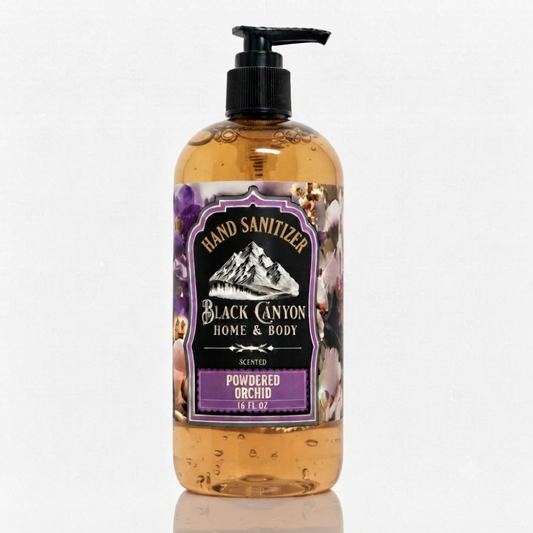 Powdered Orchid Scented Hand Sanitizer Gel