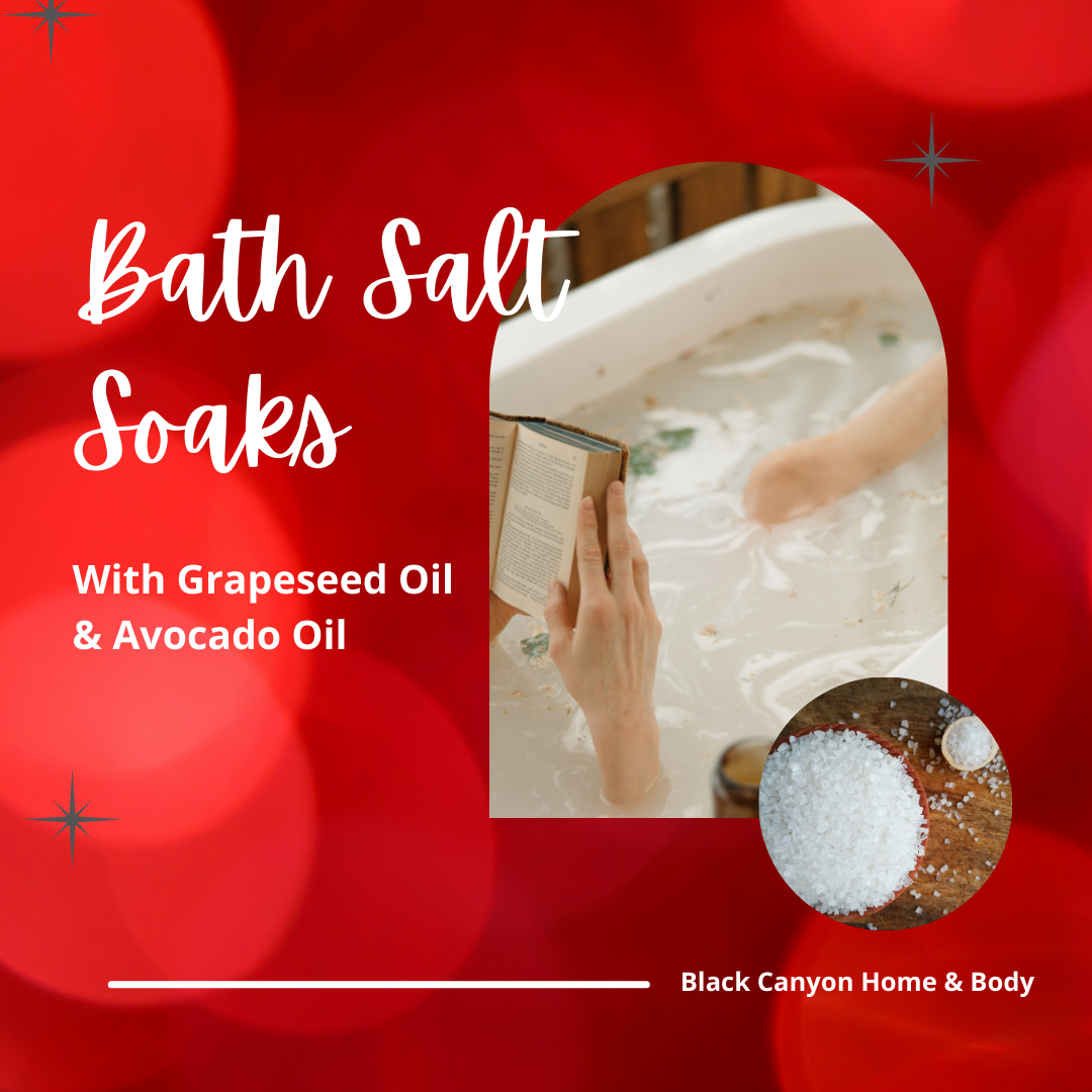 Black Canyon Spiced Vanilla Scented Epsom Salt Bath Soak